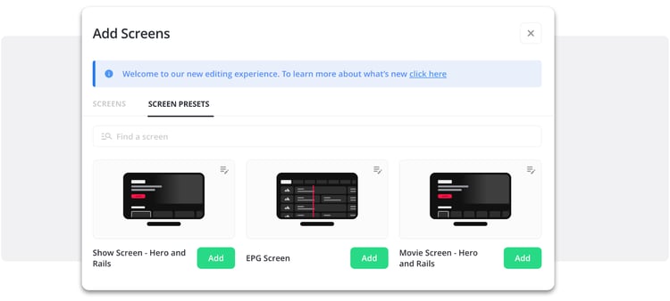 Screen Presets (1)